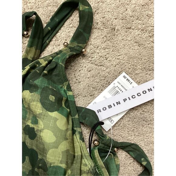 New. Robin Piccone Army camouflage plunge swimsuit. Regularly $168. Size 8 - Picture 14 of 14